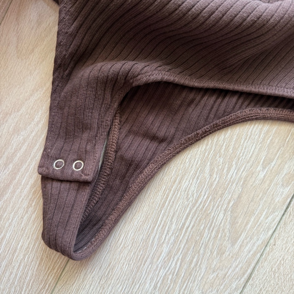 NWT Citizens of Humanity Harper Bodysuit Size XL In Bronze Brown Anthropologie - Picture 5 of 11
